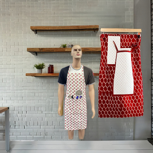 100%cotton Printed Plain Color logo Embroidered <b>Apron</b> Exporter Unisex Wholesale Organic Recycled Made in India Mumbai - Product Image 4