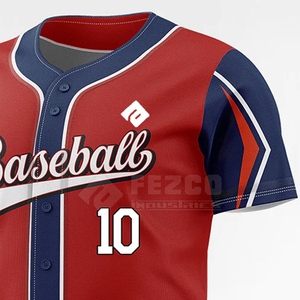 Uniforme de Béisbol Personalizado Premium, Transpirable, Tallas Grandes, Ligero, de Secado Rápido, MOQ Bajo, 100% Poliéster - Product Image 6