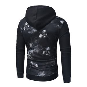Sudadera con Capucha Personalizada de Poliéster/Algodón, Forro Polar Grueso, Cierre Completo, Estilo Y2K, con Pedrería, para Hombre, con Estampado 3D - Product Image 6