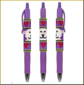 Stylo perlé de graine supérieure stylo perlé de graine complète accepter conception personnalisée fabriqué à la main Unique décoratif bureau Collage école perles stylo - Product Image 6