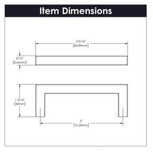 Matte black square drawer cabinet <b>pull</b> <b>handle</b> for home kitchen office furniture hardware <b>door</b> drawer wardrobe cabinet <b>handle</b> - Product Image 4