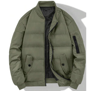 Wholesale Oversized Baseball Collar Zip-Up Padded Coated <b>Winter</b> <b>Clothes</b> For <b>Men</b> Puffer Jacket Casual Wear <b>Men's</b> Jacket - Product Image 1