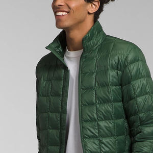 Wholesale Price Custom Made Men's Stand Collar <b>Thin</b> <b>Puffer</b> <b>Jacket</b> with Front Logo for Winter and Spring Seasons - Product Image 6