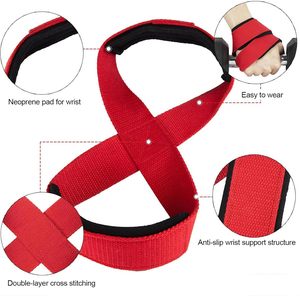 Correas de Levantamiento de Pesas en Forma de 8, Antideslizantes, Ajustables, Unisex, Agarre de Asistencia para Dominadas, Soporte de Neopreno para Muñeca, para Entrenamiento en Barra de Gimnasio - Product Image 2