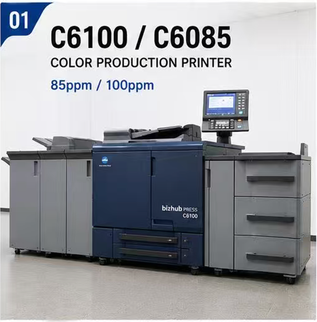 Refurbished A3 Color Production Printer Digital Printing Machine Compatible with C6100/C6085 Japan 100 Ppm