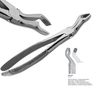 Pinzas de Extracción Dental Manuales WORLD PRECISION SURGICAL WPS-67A para Molares Superiores y Dientes del Sabiduría, Acero Inoxidable Quirúrgico, Aprobado por la CE - Product Image 5