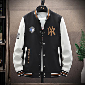 2024 más vendidos al por mayor de los hombres de invierno Varsity Letterman chaquetas de béisbol personalizado impermeable precio barato - Product Image 5