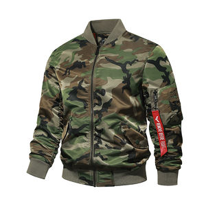 Nylon Camouflage hiver 2025 Veste Coupe-Vent Vestes Mode Bomber Casual Baseball Varsity Jacket - Product Image 1