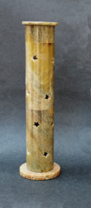 Natural Stone Colored Indian Hand <b>Made</b> Carved Round Incense <b>Stick</b> Pillar Fragrance Scent <b>Stick</b> Holder Incense <b>Stick</b> Flame Holder - Product Image 2