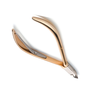 Premium Quality Gold Plated <b>Nail</b> Cuticle Nippers 5.0" Single Spring Cuticle Remover for Finger and Toenails For beauty With Logo - Product Image 4