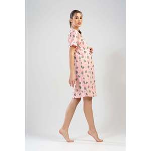 BAYAN P.SUPREM CIFT PATLI KISA KOL ETEGI OVAL HAMILE TUNIK - TOZPEMBE001 - โทซเปมเบ001 - Product Image 4