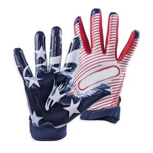 Gants de football américain de haute qualité, design personnalisé, paume en cuir, imperméables, couleur et logo personnalisables - Vente en gros - Product Image 4