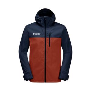 Chaqueta de exterior para hombre, cortavientos con logotipo personalizado, informal, transpirable, de manga larga, con cuello, con capucha, chaqueta deportiva para senderismo - Product Image 1