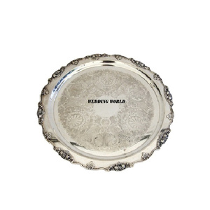 Plato de Presentación Redondo de Latón Vintage, de Diseño Lujoso, Nuevo, Clásico, Elegante, de Metal, para Chocolate - Product Image 4