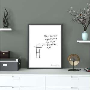 Impression d'art minimaliste abstraite War and Friday, design de peinture à l'huile - Product Image 1
