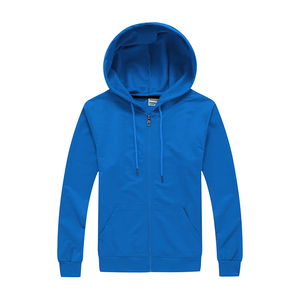 2025 sudaderas con capucha con cremallera completa bordada de algodón personalizable para hombre, ropa en blanco de patrón sólido de invierno con impresión personalizada - Product Image 3