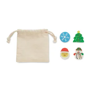 Set di Gomme per Cancellare Personalizzate a Tema Natalizio della Collezione di Gadget Unici RUBBIES - Product Image 3