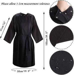 Batas de Salón para Clientes, Capas para Salón de Belleza, Estilo Kimono, Personalizables, de Poliéster, Cómodas y Resistentes al Agua - Product Image 6