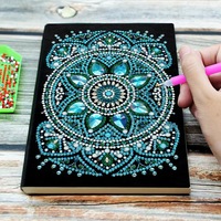 Carnet de notes en cuir pour adultes R-NB004-039 personnalisé Carnet de peinture diamant fait main
