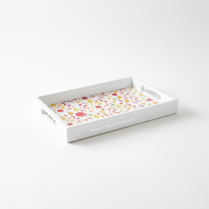 Bandeja Rectangular de Madera de la Mejor Calidad, Diseño Moderno de Esmalte, Plato Decorativo para el Hogar, Vajilla para Bodas, Proveedor Mayorista - Product Image 1