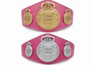 Cinturón de Campeonato de Boxeo Personalizado Huzaim Elite Sports, en Oro y Plata, de Cuero PU, Unisex, Equipo de Artes Marciales Resistente - Product Image 3