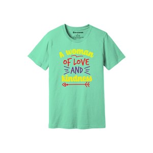 Thèmes de gentillesse imprimer 100% t-shirt en tissu de coton 160-180 à lourd GSM 12 couleurs disponibles Personnalisé votre propre conception et placement - Product Image 5