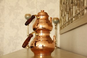 Handmade Turkish Copper <b>Tea</b> Kettle in Metal with Polished Finished Perfect for Kitchenware Hotelware <b>Coffee</b> and <b>Tea</b> Accessories - Product Image 6