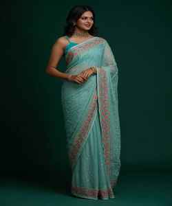 Elegante y elegante seda Sari Surat ropa India al por mayor bajo precio por Ethnicgarment para tienda Boutique telas étnicas disponibles - Product Image 3