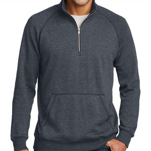 Sudaderas Unisex al por Mayor, Personalizadas, de Manga Larga Raglán, con Bolsillos Tipo Canguro, de Forro Polar, con Estampado Personalizado, Cuello Alto Simulado, Cierre de 1/4 para Hombre - Product Image 5