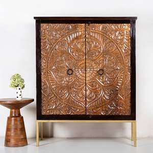 Mueble Bar de Madera Nogal - Product Image 1