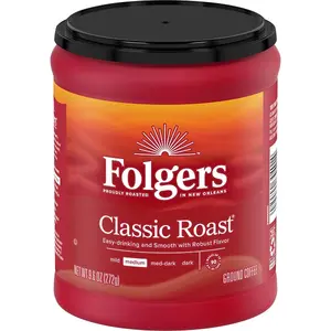 Folgers 100% Colombian Decaf Medium Roast Coffee 72 Keurig K-Cup Pods / Classic Roast Medium Roast Coffee, 72 Keurig K-Cup Pods