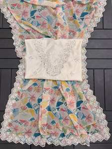 Diseñador Party Wear Saree con impresiones digitales y bordado Codding y lentejuelas de trabajo - Product Image 5