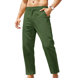 Pantalon pour homme de style décontracté de haute qualité, taille haute, tissu écologique pour un confort optimal, apparence quotidienne raffinée - Product Image 1