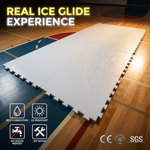Paneles de <span class=keywords><strong>Pista</strong></span> de Hielo Sintético Autolubricantes WLT, <span class=keywords><strong>Pista</strong></span> de Patinaje Portátil <span class=keywords><strong>para</strong></span> el Hogar y el Patio Trasero, <span class=keywords><strong>para</strong></span> Entrenamiento de Hockey, Venta al por Mayor - Product Image 1