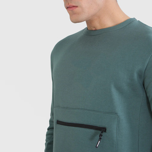 Nuevo peso pesado de calidad superior polar personalizado su logotipo pulóver algodón sudadera cuello redondo hombres sudadera a buen precio - Product Image 2