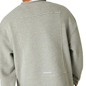Conjunto personalizado con borde irregular para hombre, conjunto de entrenamiento deportivo para fitness, suéter, pantalones cortos para correr, manga suelta, Top, pantalones cortos con borde irregular - Product Image 5