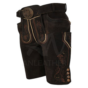 Dernier arrivage Short bavarois pour hommes avec logo personnalisé-Hot Selling German Traditional Knee Casual Breathable Lightweight Button - Product Image 5