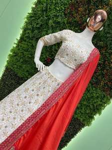 Ensemble Lehengha Choli en fausse Georgette brodée à séquences lourdes de créateur Tissu Georgette Lehenga de qualité supérieure - Product Image 2