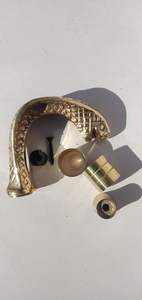 Empuñadura de cabeza de serpiente cobra de latón macizo con diseño en relieve antiguo para bastones y bastones de apoyo - Product Image 2