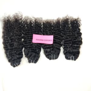 เครื่อง100% ผมลอนคลื่นสีดำธรรมชาติสีดำแบบไม่ผ่านกระบวนการสำหรับผู้หญิงเวียดนาม - Product Image 5