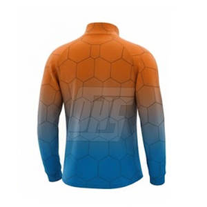 Chaqueta Deportiva Sublimada con Media Cremallera para Hombre, Manga Larga, Estampada, para Entrenamiento y Gimnasio - Product Image 2