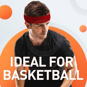 Lightweight Fabric Headband Comfortable <b>Grip</b> Headband Sweat <b>Control</b> Headband Soft Elastic Headband For Fitness Sessions - Product Image 2