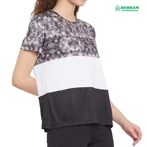 เสื้อยืดธรรมดาไซส์ใหญ่พิเศษสำหรับผู้ชาย-การวิ่งด้านข้างแบบยืดใส่สบายสำหรับทรงหลวมมีให้เลือกหลายขนาด - Product Image 2