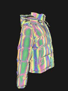 แจ็กเก็ตพองขนเป็ดผ้าโพลีเอสเตอร์ฤดูหนาวสำหรับผู้ชายเสื้อโค้ทกระเป๋ามีซิปไซส์ใหญ่พิเศษย้อมสีแบบลำลอง - Product Image 3