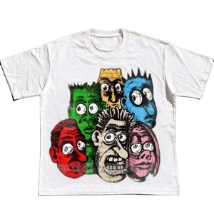 T-shirt à manches courtes pour hommes et femmes, streetwear ample Hip Hop décontracté, unisexe, été, coton, surdimensionné - Product Image 3