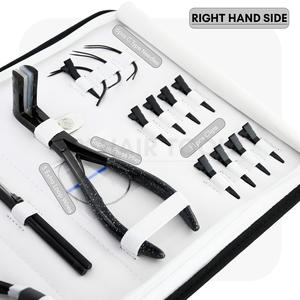 Alicates para extensiones de cabello de prensa de cinta de acero inoxidable más vendidos, pinzas para seccionar el cabello, gancho de bucle, pinzas de aguja C, herramientas para extensiones de cabello - Product Image 4