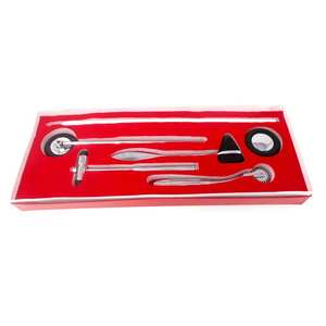 5 Pcs Orthopedic <b>Percussion</b> Reflex Taylor Buck Hammer Pinwheel Diagnostic Surgical Set Steel - Product Image 3