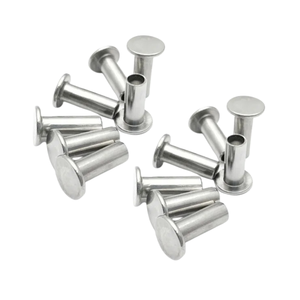 Rivets semi-tubulaires à tête trapézoïdale OEM en gros, plaqués zinc/nickel, acier standard ISO, paquet de 1000 pièces - Product Image 6