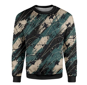 Nueva llegada de la moda de los hombres impresos de manga larga suéter básico de cuello redondo sudaderas de algodón poliéster personalizado de alta calidad con capucha - Product Image 4