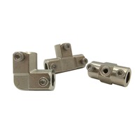 Fournisseur de Taiwan raccord de compression en acier inoxydable 303 tube à virole simple/double raccord de tuyau Union en té droit